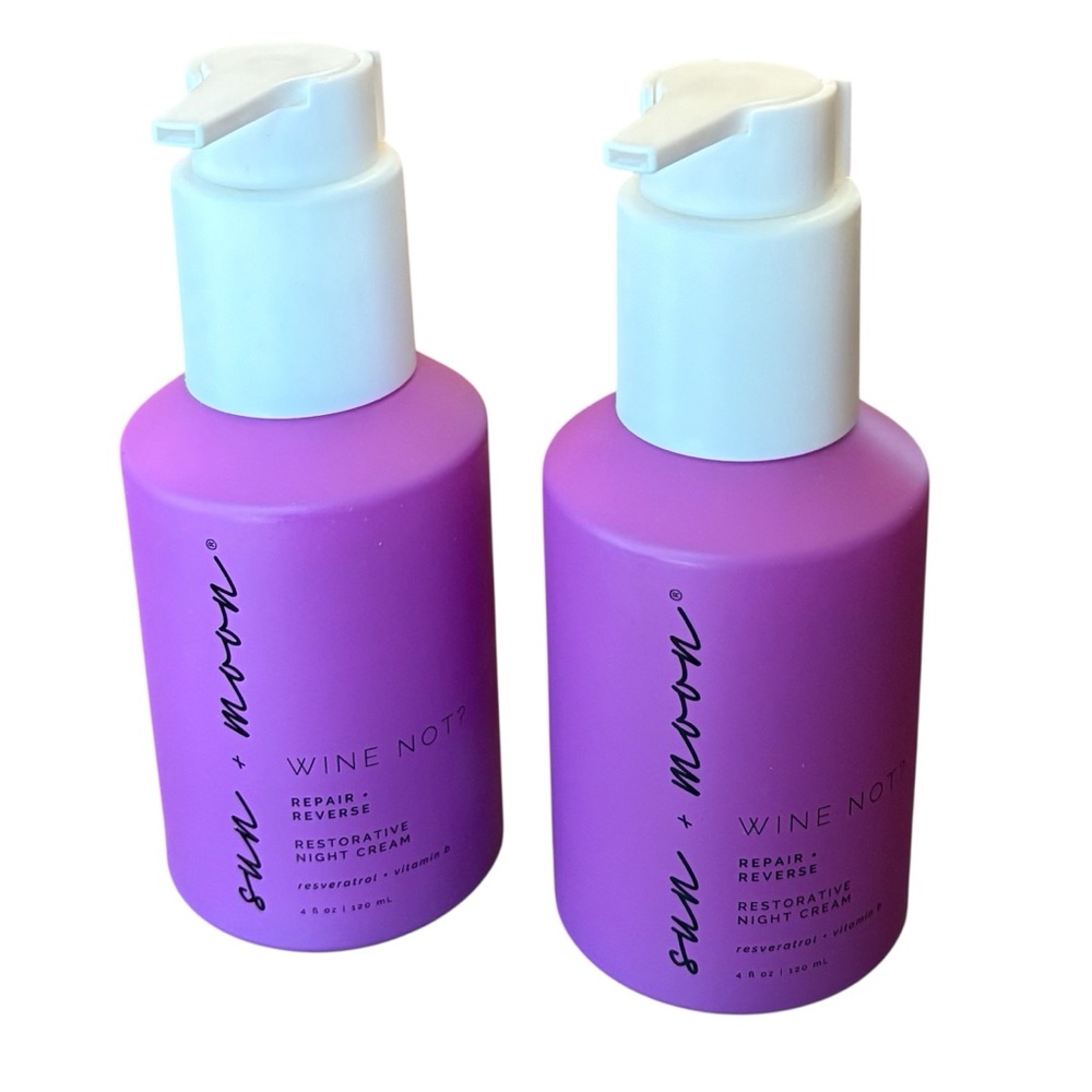 Sun + Moon Repair + Reverse Restorative Night Cream Resveratrol 2-pack deal
